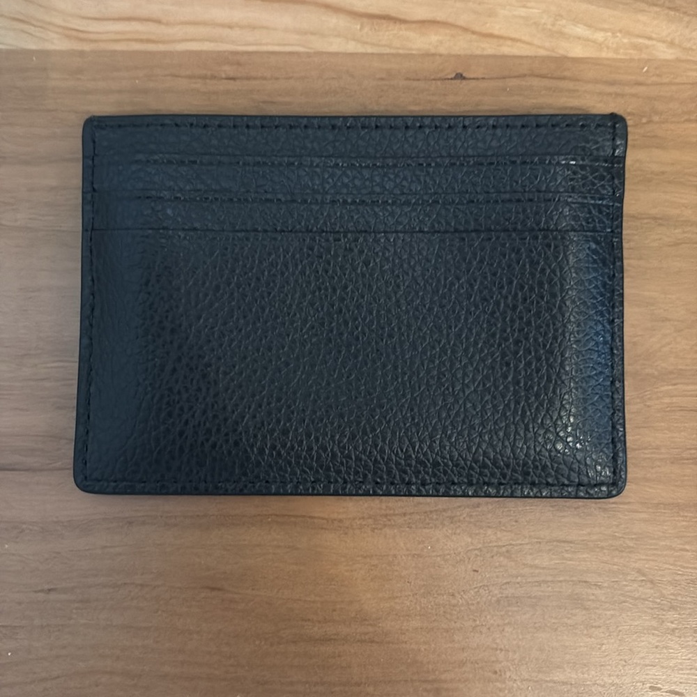 Kate Spade Black Pebbled Leather Card Holder - Picture 2 of 3
